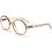 Looplabb LOLITA Crystal Champagne Reading Glasses - Stylish Unisex Trendy Readers for Men & Women - Buy Online on GoSupps.com