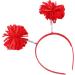TQUXNGA Hairband with Colorful Pompoms for Parties Stage Performences Eye-catching Party Headband Birthday HeadWear Purple - Buy Online on GoSupps.com