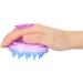 Buy Blue Round Silicone Bath Sponge & Scalp Massage Comb - Hair Cleaning Shampoo Brush Massager | International Shipping Available - Buy Online on GoSupps.com