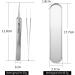 Mini Stainless Steel Fragmentation Tweezers - Ultra-Fine Lace Acne & Blackhead Remover Professional Pimple Extraction Tool - Buy Online on GoSupps.com