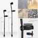 1 Pair Forearm Folding Carbon Fiber Crutches Crutches for Adults with Non Slip Tips Aluminum Adjustable Spring Shock-Absorbing Crutches for Elderly Disabled and Physically Impaired powerfully - Buy Online on GoSupps.com