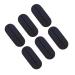 CliSpeed 6 pieces women lingerie heater for shoulder neck shoulder heating pillows BH carrier holder for slipping silicone shoulder cushion shoulder straps shoulder amplifier black 9x4cm