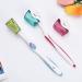 3-Piece Suction Cup Toothbrush Holder Set - Bathroom Storage Rack for Family - Silver Cream Filter & Squeezer - Buy Online on GoSupps.com