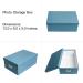 novelinks Photo Case 4x6 Storage Box - 10 Inner Picture Containers | Photo Organizer Craft Keeper (Sky Blue) - 1 Pack - Buy Online on GoSupps.com