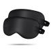 Joyhabit 2 Pack Silk Sleep Mask for Women and Men Adjustable Eye Mask in Large Design for Peaceful Sleep Black