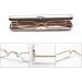 REAVEE 2 Pack Pocket Ultra Slim Reading Glasses +1.25 - Metal Spring Hinge Readers for Men & Women - Small Portable Readers with Pen Clip Case - Includes Pen Case - Buy Online on GoSupps.com