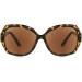 Sofia Vergara x Foster Grant Women's Alejandra Square Reading Glasses Crystal Tortoise 1.25x | 58mm Sunreaders - Buy Online on GoSupps.com
