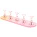 minkissy 1 Set Nail Practice Holder Decor Fake Nails Practice Nail Racks Nail Art Manicure Nail Holder for Painting Nails Beauty Nail Racks Convenient Nail Racks Convenient Nail Holders Pink Yellow