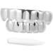 Amosfun Halloween Vampire Teeth - Galvanized Horror Prostheses | Decorative Golden Braces | 2 Sets of Fearsome False Teeth - Buy Online on GoSupps.com