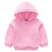 Taigood Boys Hoodie Girls Sweatshirt Spring Winter Warm Top for Kids Baby Hoody and Jumper for 1-7 Yesrs 4-5 Years Pink