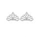 Princess Tiara Comb  2PCS Mini Crown Rhinestone Hair Comb  Flower Girls Crystal Rhinestone Crown Hair Comb Hair Accessories(silver)