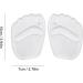 Buy Suphyee Forefoot Cushions - Breathable Insoles for High Heels Sneakers & Boots | Soft Midfoot Support | 2 Pairs Transparent - Buy Online on GoSupps.com
