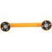 Non-Slip Stainless Steel Shower Handle with Night Light Rings - 35mm Diameter Durable Yellow Design for Safety - Buy Online on GoSupps.com