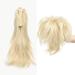 Adjustable Messy Ponytail Hair Extension Synthetic Hairpiece with Jaw Claw Fluffy Hair Extension Customizable Updo Style 12 inch Bleach Blonde - Buy Online on GoSupps.com