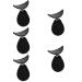 FOMIYES 5pcs Eye Shadow Stamp Silicone Makeup Applicator Applying Eye Shadow Tool Girl Makeup Applicator Set 1 count (Pack of 1) Blackx5pcs