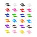 Doitool 24 pairs of glasses ears of glasses tube hook slide-resistant ears made of silicone anti-slip-ear brass glasses earrings)