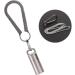 SW633 Micro Titanium Portable Pill Case Keychain | Waterproof Mini Pill Holder for Travel & Camping | Includes Titanium Clip & Stainless Steel Necklace - Buy Online on GoSupps.com