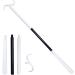 Fenteer Adjustable Long Handle Shoe Spoon & Sock Remover Tool White & Black Easy Aid for Shoe Slip-On & Off - Buy Online on GoSupps.com