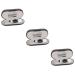 Healvian 3 sets of glasses case with double usage purpose contact case kit travel glasses holder glasses glasseset dui sunglasses glasses organizer sunglasses multifunction container PU