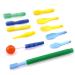 ARK Z-Vibe Vibrator plastic in Pro Set with 11 attachments including ATC care instructions-introduction to the ARK Z-Vibe oral stimulator sensory vocations in the mouth in the case of language problems (green)