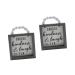 Alipis Office Sign 2pcs Often Kindness& Ornament Rustic Doorplate Block Beaded Farmhouse Bead Hanger- Christmas Wood 14.5X11.5X1.5CMx2pcs Assorted Color 4x2pcs