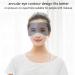 Satin Silk Sleeping Eye Mask with Double-Layer Filling and Elastic Strap - Black - Buy Online on GoSupps.com