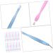 Housoutil 2pcs Nail Tools Nail Art Tools Dead Skin Pushers Manicure Tools Nail Cuticle Pusher Nail Art Polishers Nail Cleaing Stick Dual Purpose - Buy Online on GoSupps.com