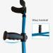 Adult Armpit Crutches Aluminum Foldable Canes Open Cuff Adjustable Walking Sticks for Women Men Seniors/1Pcs Lucky Star - Buy Online on GoSupps.com