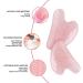 Rosy Finch Jade Stone Gua Sha Massager Tool | Face & Body Scraping Massage Roller - Pink - Buy Online on GoSupps.com