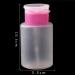 Push-Down Donor 150ml Nail Polish Remover Pump Bottle - Empty Pink Alcohol & Oil Liquid Dispenser - Buy Online on GoSupps.com