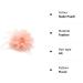 Flower Feather Bead Nude Peach Corsage Hair Clips Fascinator Set - Buy Online on GoSupps.com