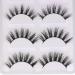 LASGOOS 5 Pairs 3D Real Mink False Eyelashes - 100% Siberian Mink Fur Luxurious Natural Look D108 - Buy Online on GoSupps.com