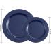 FLOWERCAT 60PCS Blue Plastic Plates - Heavy Duty Disposable Plates for Party/Wedding - 30 Dinner & 30 Dessert Plates - Buy Online on GoSupps.com
