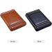 Portable Travel Leather Cigar Humidor Box Leather Cigar Case Cedar Cigar Humidor Case with Humidifier Cedar Wood Lined Black - Buy Online on GoSupps.com