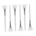 6pcs Beauty Mask Brush Facial Tools for Skin Care Mascara Applicator Sleeping Brush Fan for Facials Mud Chemical Acid White Fluorescence Artificial Fiber Skin Care Set 15.00X3.00X1.00CM White