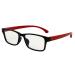 LHSDMOAT children blue light filter glasses without starch glasses block blue light rectangular frame glasses computer gaming blue light glasses B1: black/red