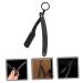 Stainless Steel Folding Razor Holder for Hairdressing & Shaving | Manual Beard & Eyebrow Cutter with Wooden Handle - Ideal for Men - Buy Online on GoSupps.com
