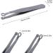 UXELY 3pcs Stainless Steel Nose Hair Clippers - Universal Trimming Tweezers for Men & Women | Round Tip Nose Trimmer for Hair Brows & Sideburns (Silver - Buy Online on GoSupps.com