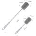 DTYZB 3 Pack 2 Size Sponge Clean Brush with Plastic Handle for Coffee Glasses Pot Milk Cup Mugs Wine Bottle Baby Bottles Kitchen Clean Dish Washing Feeding-Bottle one 15" Two 9.8" Grey - Buy Online on GoSupps.com