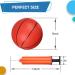 5 Inch PVC Mini Basketball Set - Soft Rubber Replacement Balls for Over Door Basketball Hoop - Includes 3 Balls and Air Pump - Ideal for Adults & Kids - Red - Buy Online on GoSupps.com