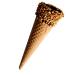 170 Medium Size Rolled Paper Cones with Grain Coating Grain Pumpkin for Ice Cream