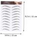 Balacoo 3 Sheets Waterproof Eyebrow Stickers Mens Sticking Stuffers Hair- Temporary Brow Tattoos Make up 3d 21x15cm Black - Buy Online on GoSupps.com