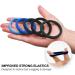 Basic Sense Regular Hair Ties - Premium Cotton Mixed Seamless Elastics Soft & Strong Hold Metal-Free for Daily Comfort Regular Blue M Blue - Buy Online on GoSupps.com