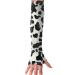 CMEY Cooling Arm Sleeves Cow Print UV Protection Hands Arm Cover Long Sleeve Gloves