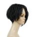 Buy SHIYID African American Wigs Asymmetric Oblique Bangs Black Short Curly Synthetic Full Wig for Natural Look Fast International Shipping - Buy Online on GoSupps.com