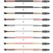 Dajidafu Eyebrow Brush Rose Gold Handle Professional Foundation Tinting Multi-colored Brow Brushes Eyeshadow Making Eyeliner White/Rose Gold - Buy Online on GoSupps.com