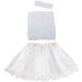 4pcs Crochet Tube Top Tutu Dress Set for Baby Girls - White 18x22cm - Buy Online on GoSupps.com