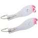 Nungesser 30GLO-2RW 000 Shad Spoon, Hot Pink and White Finish