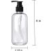 Bekith 16 Pack 8oz Empty Lotion Bottles with Pumps - Clear Plastic Containers for Hand Soap, Body Wash, and Creams - Buy Online on GoSupps.com