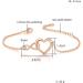 Infinity Bracelets for Womens Jewellery Silver Plated Bracelet ladies Love Heart Bracelets Gifts Crystal Bracelet with Zircon Adjustable Heart Bracelet for Women Teen Girls Charms Xmas Rose Gold - Buy Online on GoSupps.com